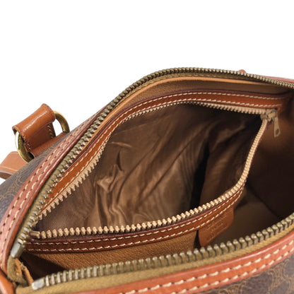 CELINE Macadam Blason Handbag Brown Vintage d4wvhf
