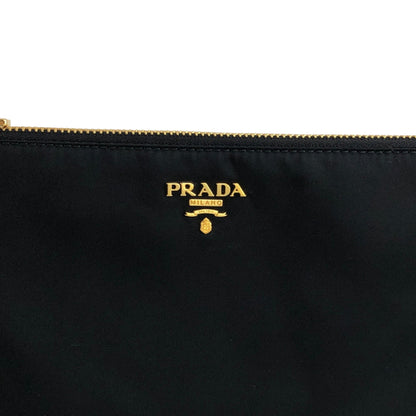 PRADA Logo Shoulder bag Black Vintage w5h4j5