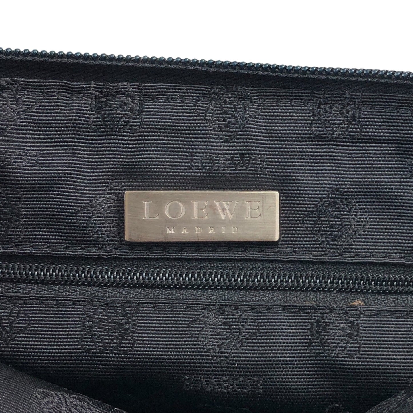 LOEWE Logo Shoulder bag Black Vintage eck8fg