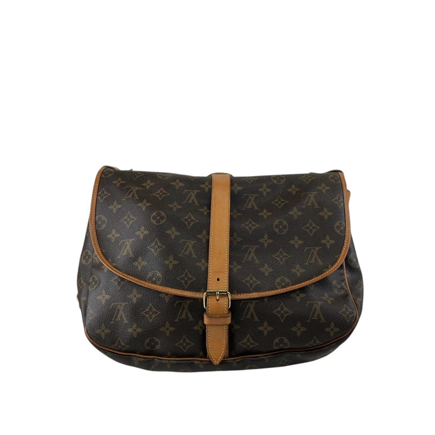 LOUIS VUITTON Monogram Shoulder bag Brown Vintage M42254 j4a4v6