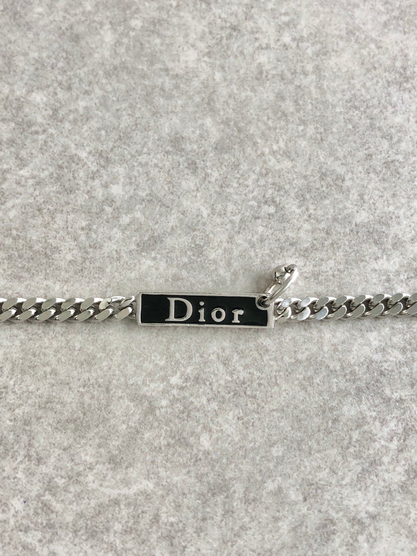 Christian DiorLogo Motif  Bracelet Silver Vintage vuk52b