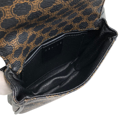 CELINE Macadam Sling bag Shoulder bag Black Vintage uwmfjs