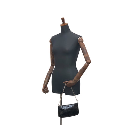 Christian Dior Trotter Small Chain Handbag Black Vintage 5zy6xf