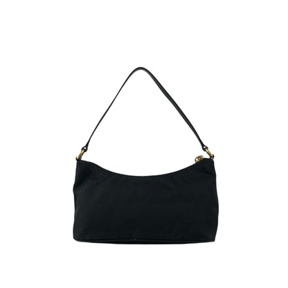 PRADA Logo Small Handbag Black Vintage 4kewfr