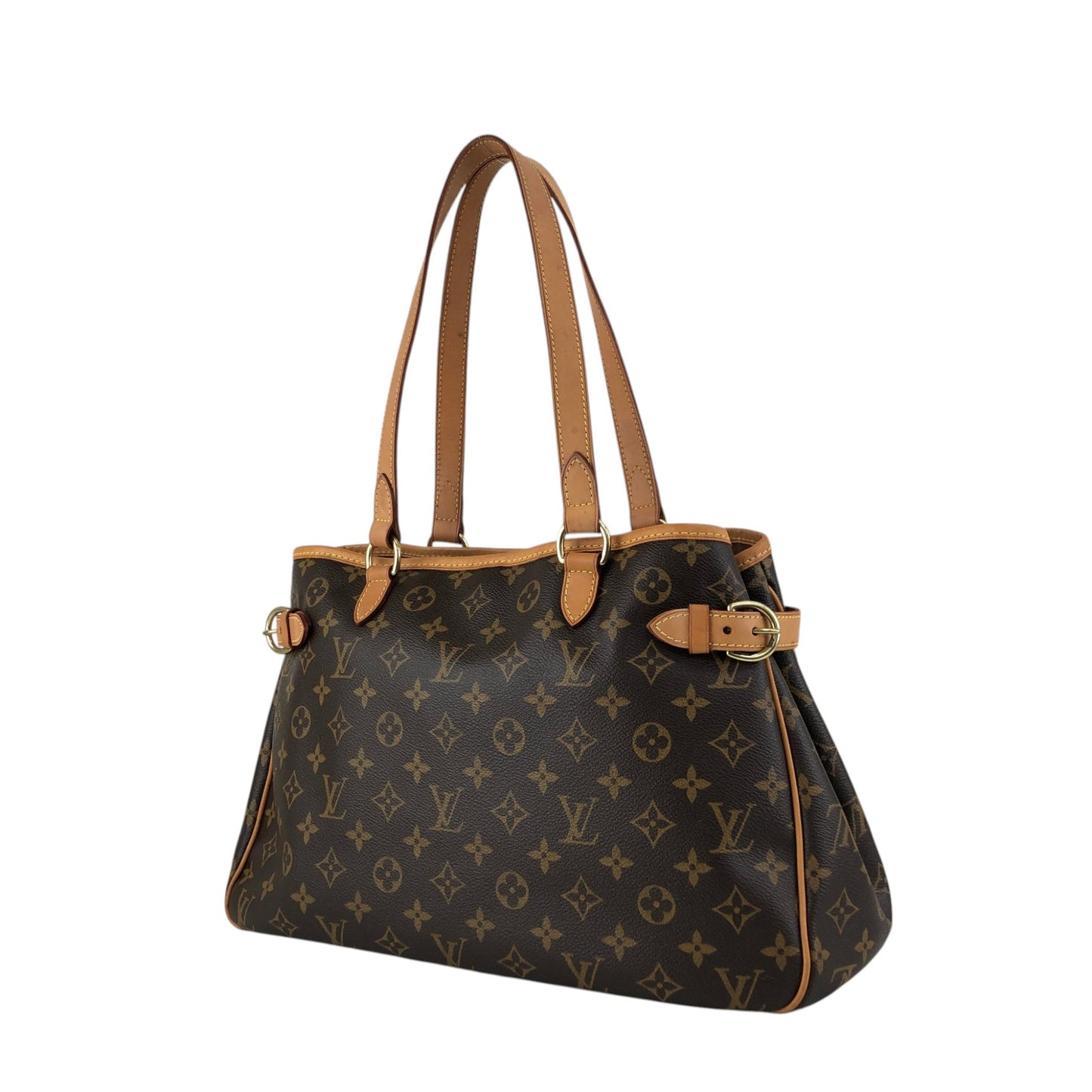 LOUIS VUITTON Monogram Handbag Batignolles Horizontal M51154 Totebag Brown Vintage f7etm4