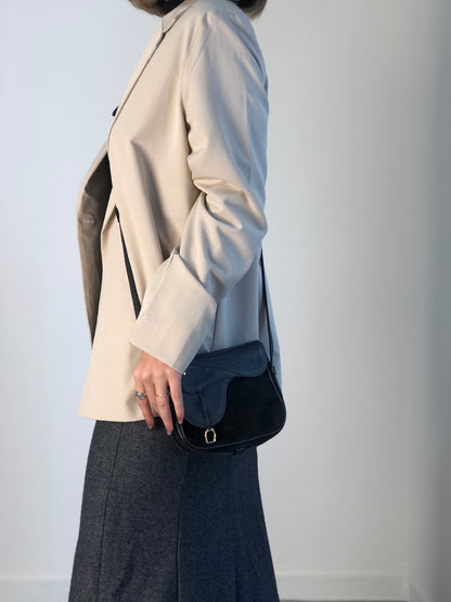 GUCCI Horse Bit Small Shoulder bag Black Vintage wevswd