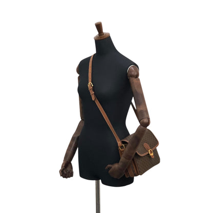 CELINE Macadam Horse Bit Shoulder bag Brown Vintage 3h7y8z