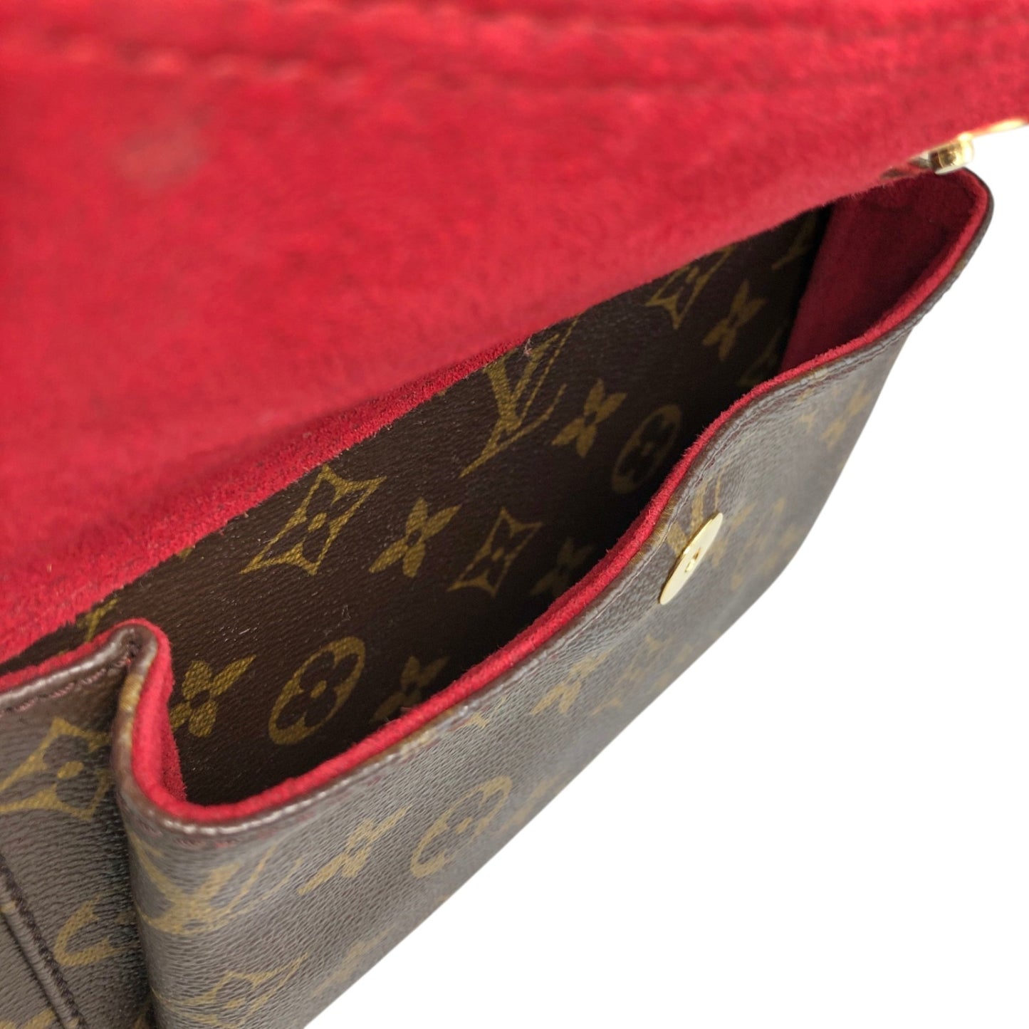 LOUIS VUITTON Monogram Handbag Brown M51161 Vintage bfxwva