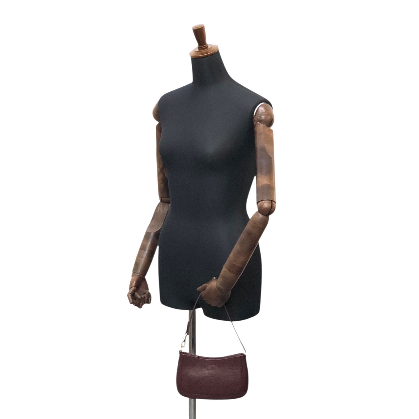 LOEWE Logo Embossed Small Handbag Bordeaux Vintage d75auv