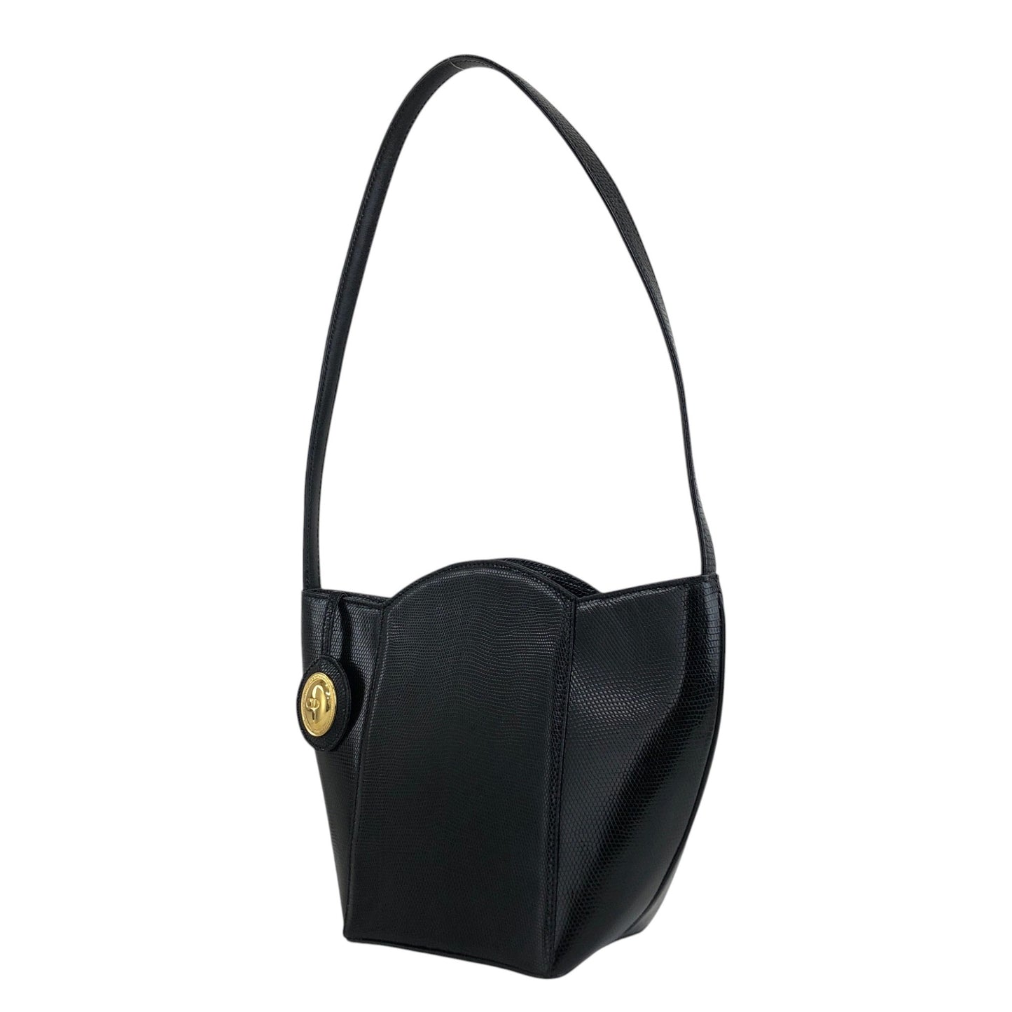 Christian Dior CD Logo Shoulder bag Black Vintage rzenbk