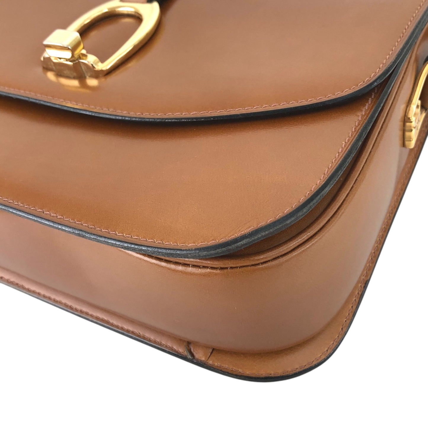 CELINE Triomphe Shoulder bag Camel Vintage jujrbn