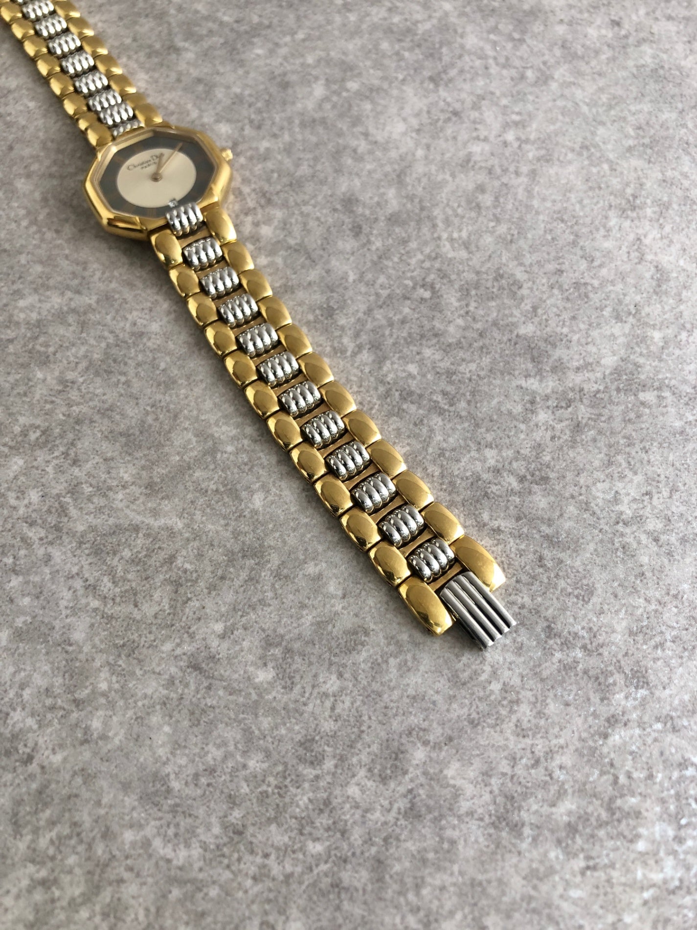 Christian Dior Watch Gold Vintage nudz6u