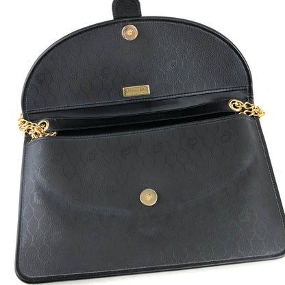 Christian Dior Chain Shoulder bag Black Vintage rvvx2n