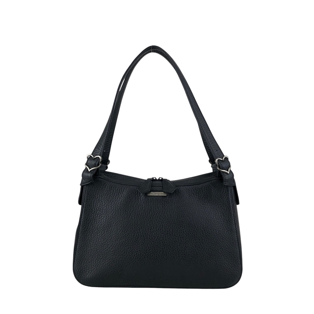 Yves Saint Laurent Logo Shoulder bag Black Vintage 2mp2vx