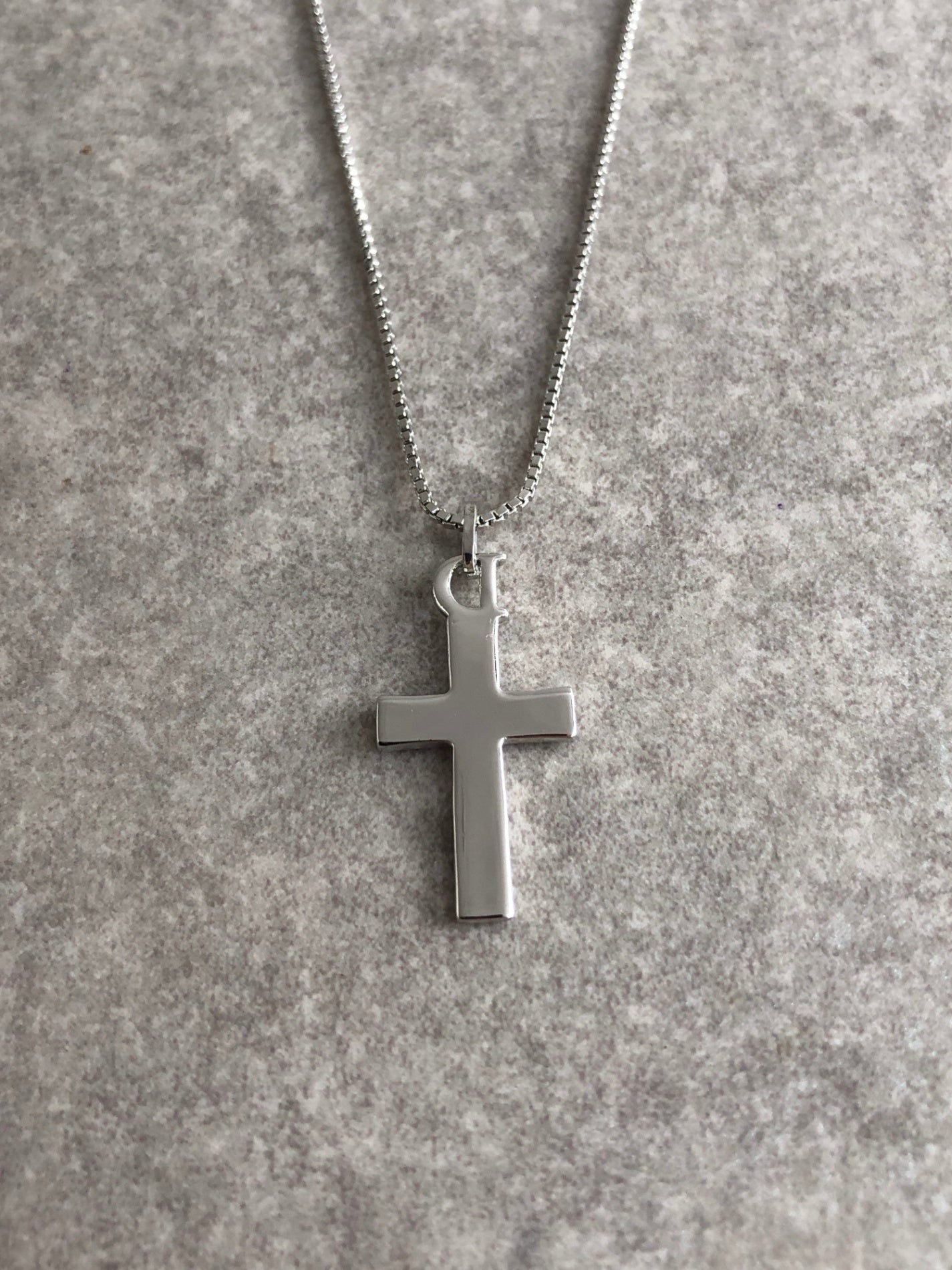 Christian Dior Cross Necklace Silver Vintage rxbzag