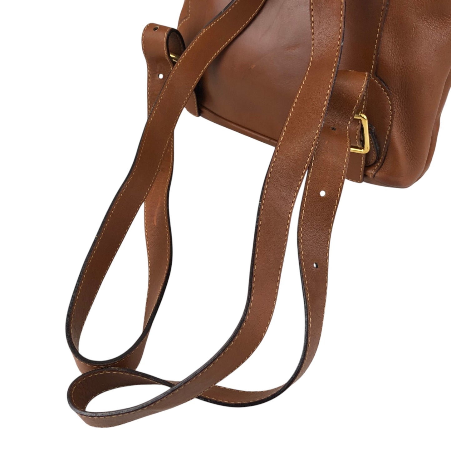 GUCCI Bamboo Front Pocket Backpack Brown Vintage jfzn8g