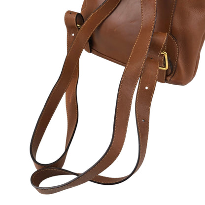 GUCCI Bamboo Front Pocket Backpack Brown Vintage jfzn8g