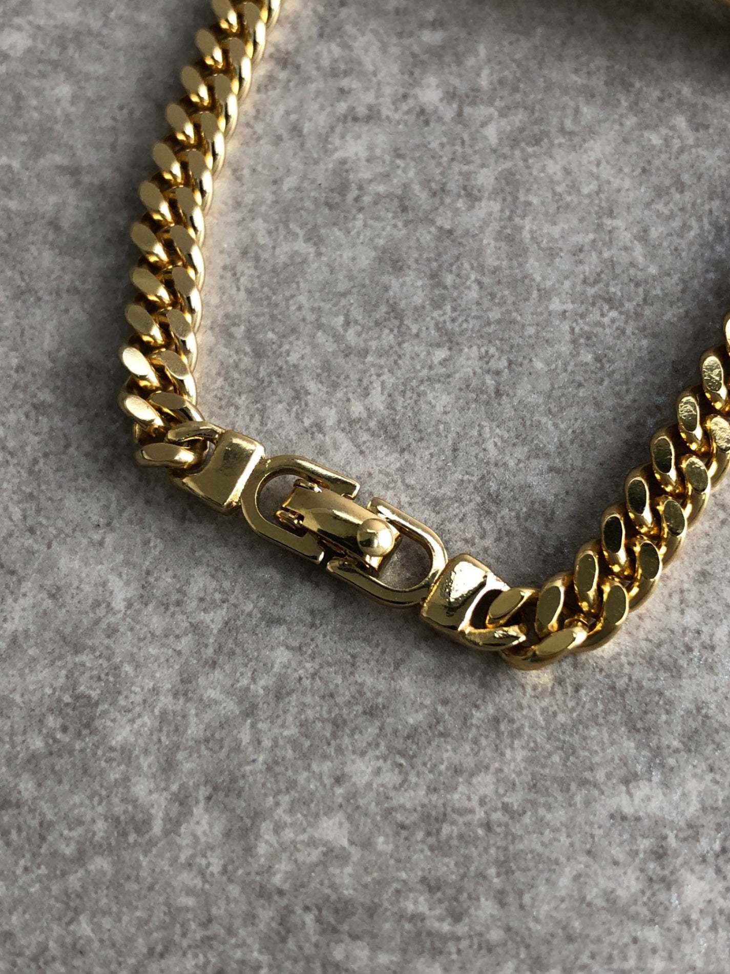 Christian Dior Logo Motif Bracelet Gold Vintage wdsnau