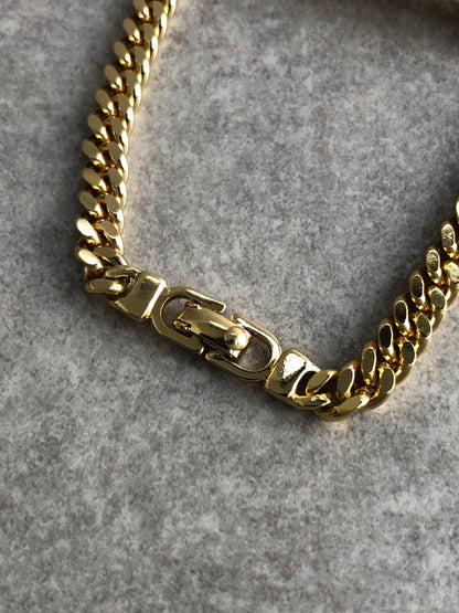 Christian Dior Logo Motif Bracelet Gold Vintage wdsnau