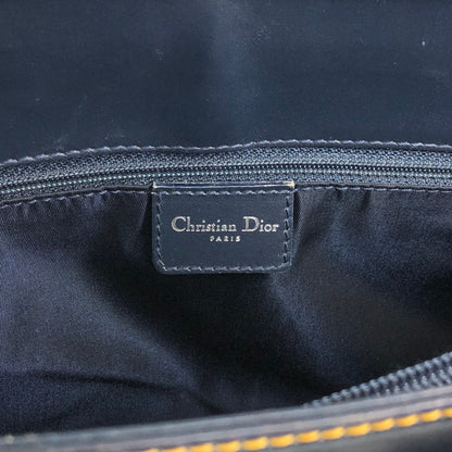 Christian Dior Trotter Handbag Navy Vintage twjy5h
