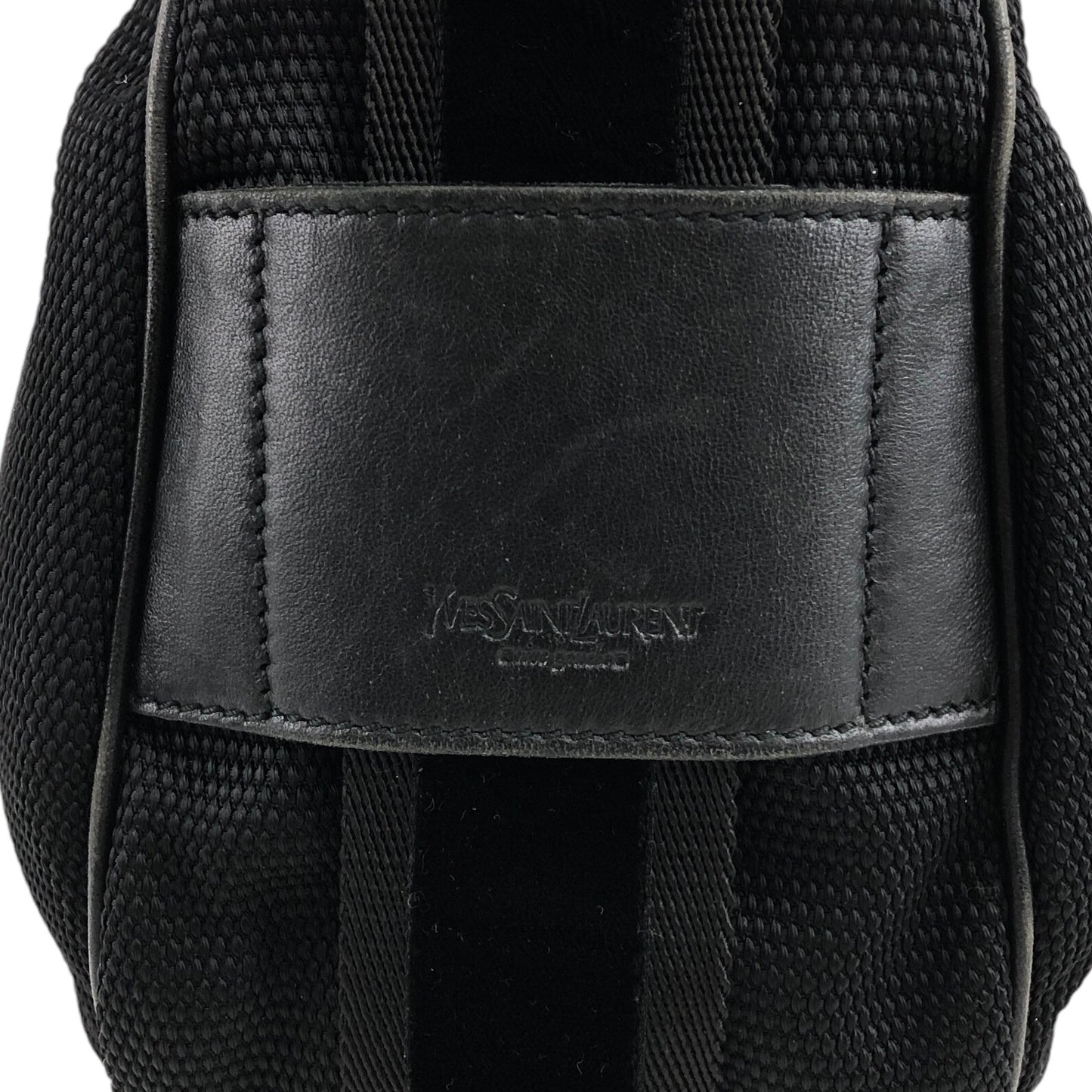 Yves Saint Laurent YSL Logo Shoulder bag Black Vintage p87tb5