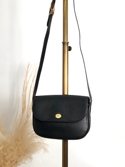 Christian Dior CD Logo Shoulder bag Black Vintage mhs6vd