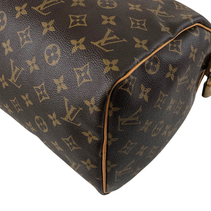 LOUIS VUITTON Monogram Small Boston bag Handbag BrownM41528  Vintage ejs7u6