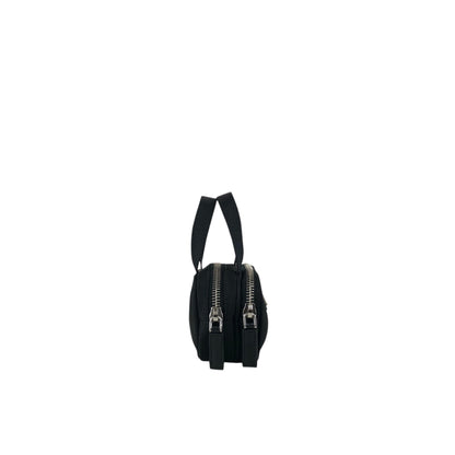 PRADA Tessuto Triangle Logo Small Handbag Pouch Black 1N1346 Vintage ntidxe