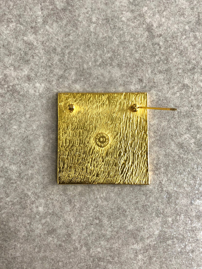 CELINE Arc de Triomphe Brooch Gold Vintage v3ns46