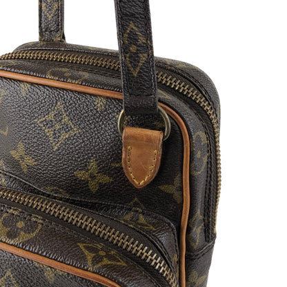 LOUIS VUITTON Monogram Shoulder bag Brown Vintage zvucr2