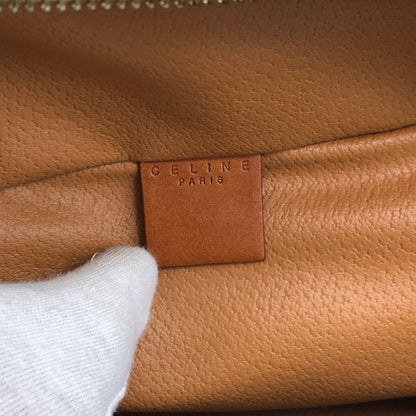 CELINE Macadam Blason Two-way Handbag Shoulder bag Vanity bag Brown Vintage t7yhbd