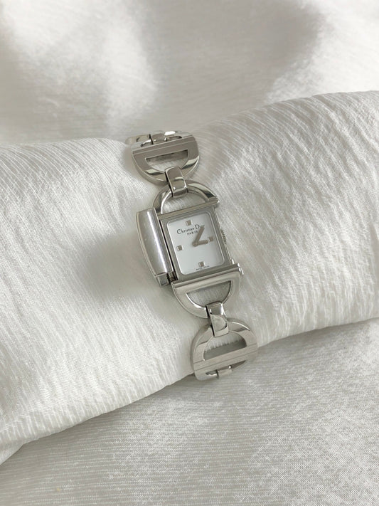 Christian Dior Watch Silver Pandiora D78-100 Vintage zsjnpr