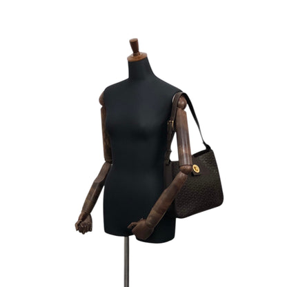 CELINE Blason Turn Lock Shoulder bag Brown Vintage txixub