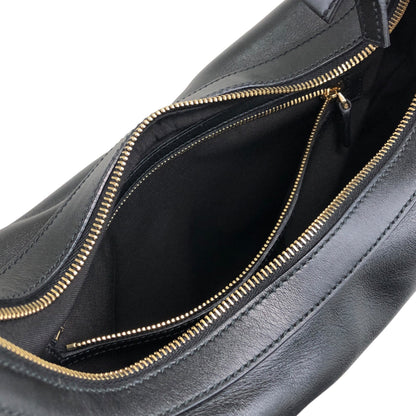 GUCCI Shoulder bag Hobobag Black Vintage 532brj