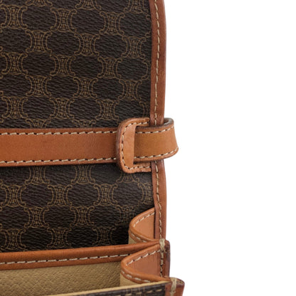CELINE Macadam Blason Shoulder bag Brown Vintage ytvnjg