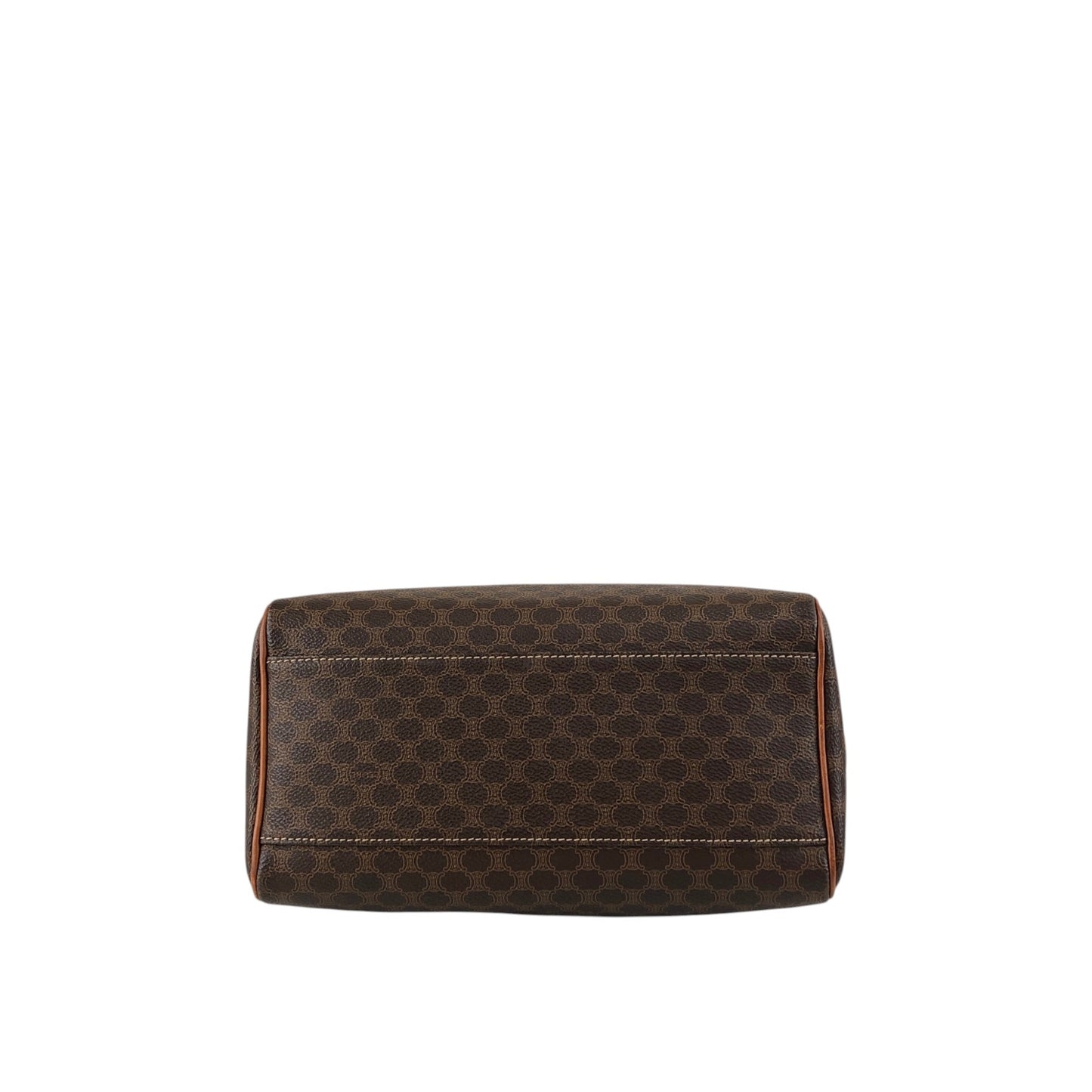 CELINE Macadam Triomphe Handbag Brown Vintage kavesa