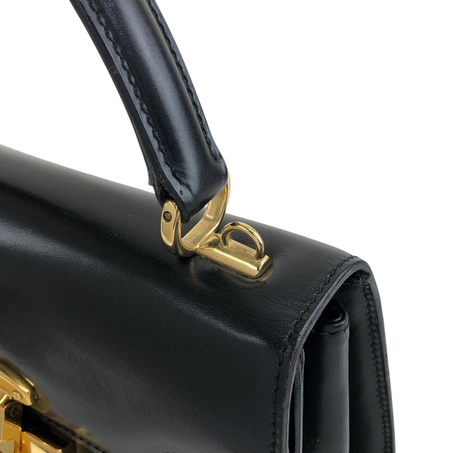 GUCCI Lady Lock Two-wayHandbag Shoulder bag Black Vintage uiedgd