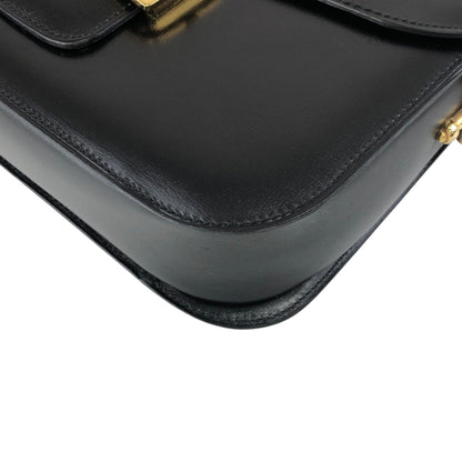 CELINE Horse Bit Shoulder bag Black Vintage jh7wiz