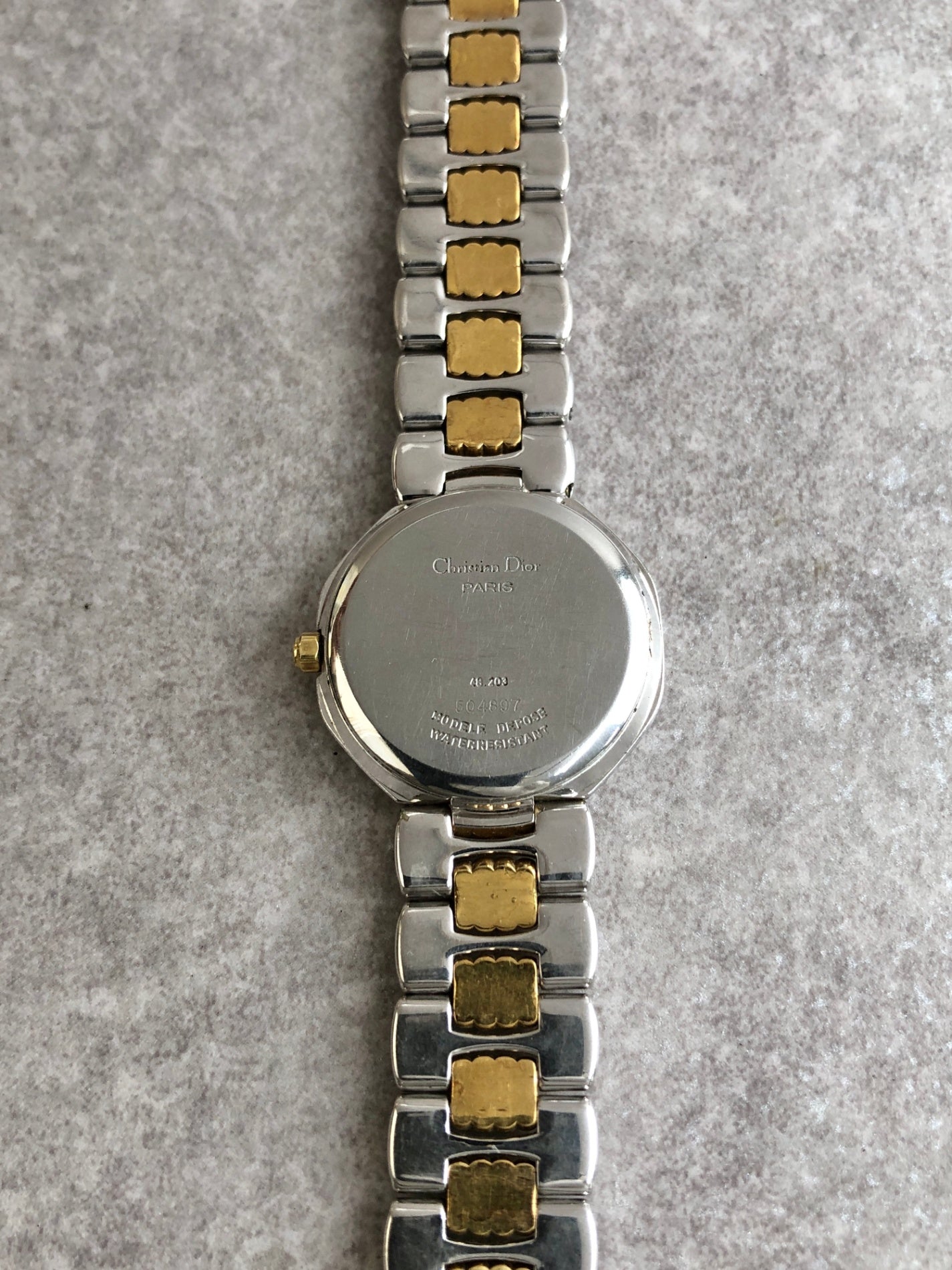 Christian Dior Quartz Watch Gold×Silver 40.203 Vintage 45bvr8