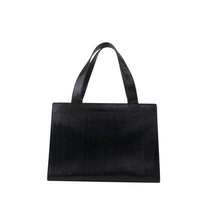 CELINE Horse Carriage Two-way Handbag Shoulder bag Black Vintage 3v3pu8