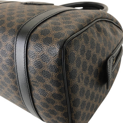 CELINE Macadam Blason Two-way Boston bag Shoulder bag Black Vintage u3fgiw