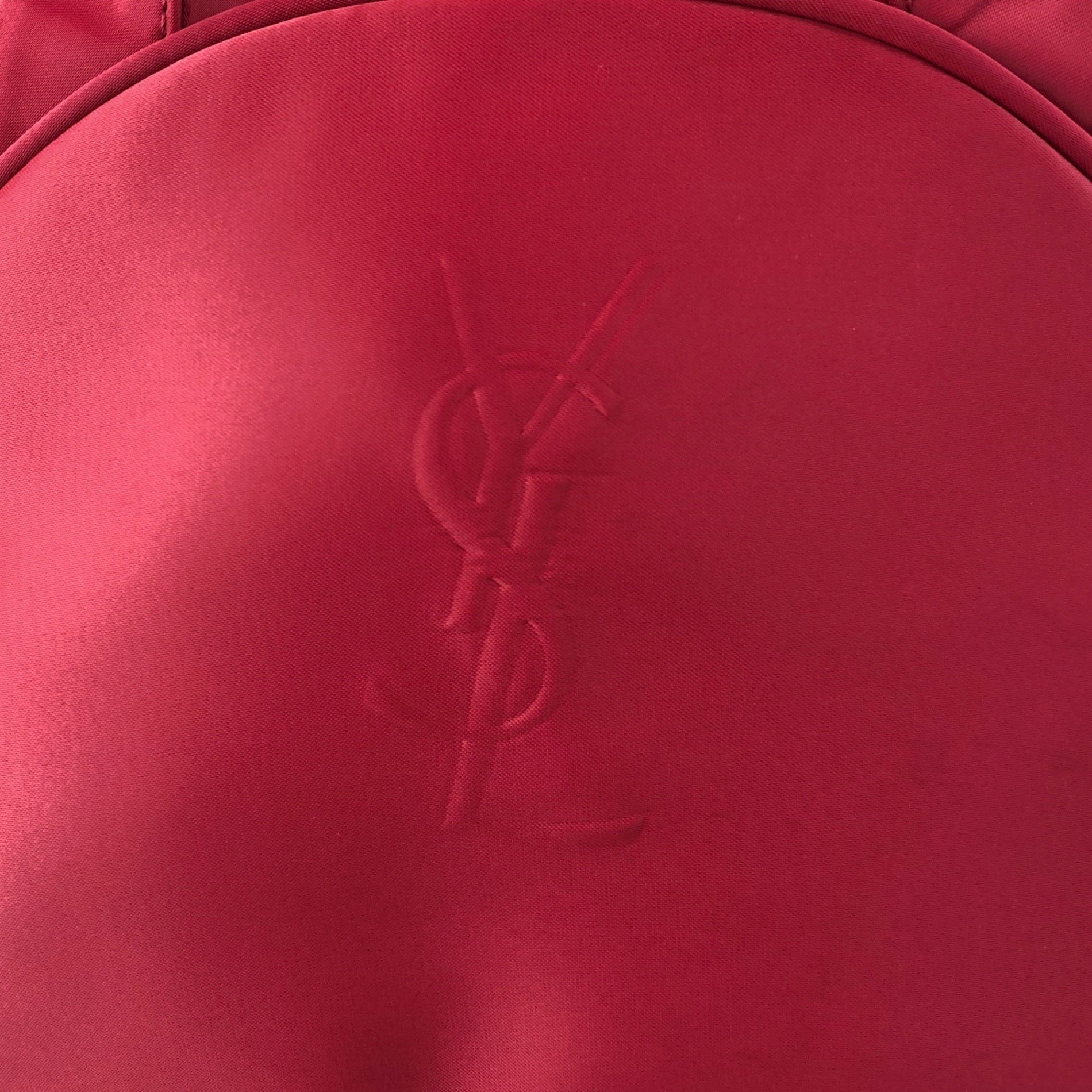 Yves Saint Laurent YSL Logo Handbag Red Vintage ebzsxr