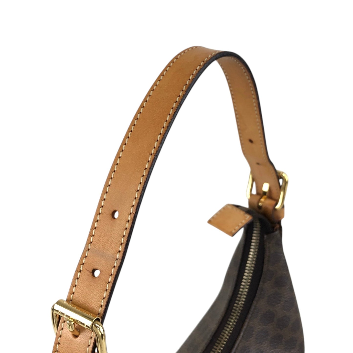 CELINE Macadam Shoulder bag Hobobag Brown Vintage w5cp57