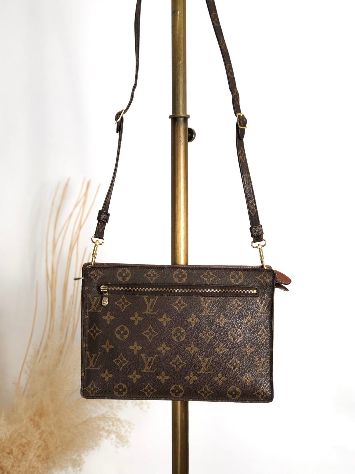 LOUIS VUITTON Monogram Shoulder bag Brown M51205 Vintage uj5nbu