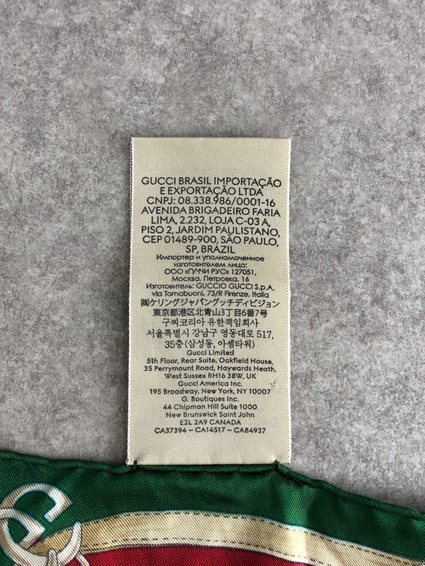 GUCCI Scarf Green Vintage j8dbd8