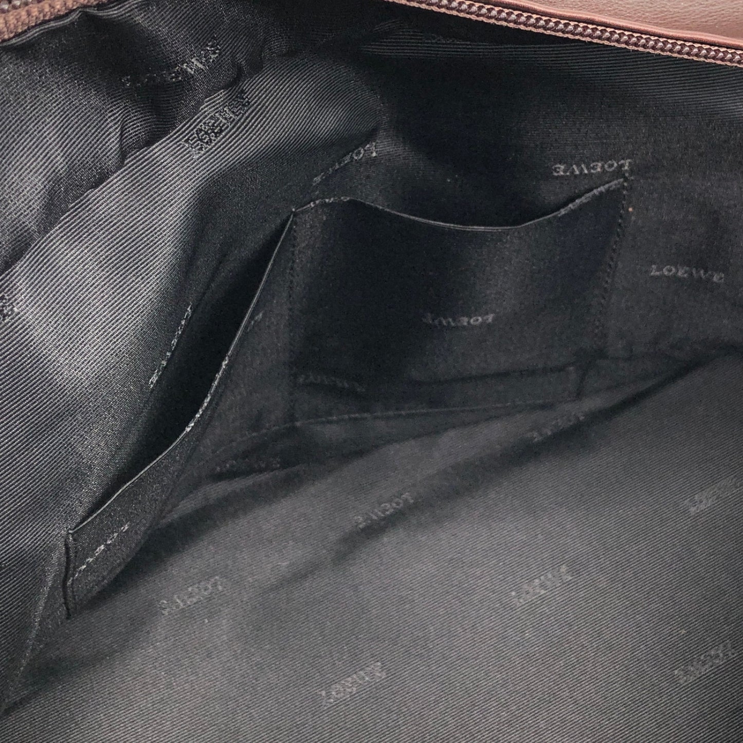 LOEWE Amazona36 Handbag Boston bag Brown Vintage a3rpfj