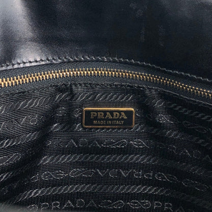 PRADA Tessuto Triangle Logo Totebag Black Vintage xs7v7s