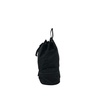 PRADA Tessuto Triangle Logo Drawstring Small Handbag Black Vintage bebvsv