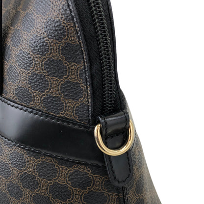 CELINE Macadam Two-way Handbag Shoulder bag Black Vintage ieb3mk