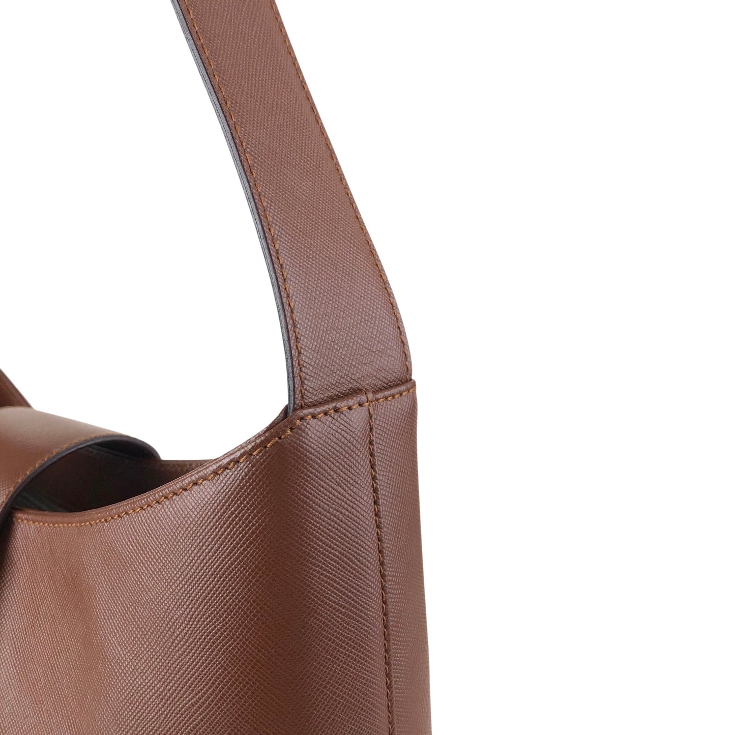 Salvatore Ferragamo Gancini Shoulder bag Brown Vintage xfdst7